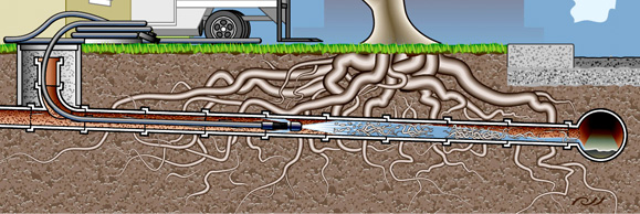 Sewer Line Inspection Graphic